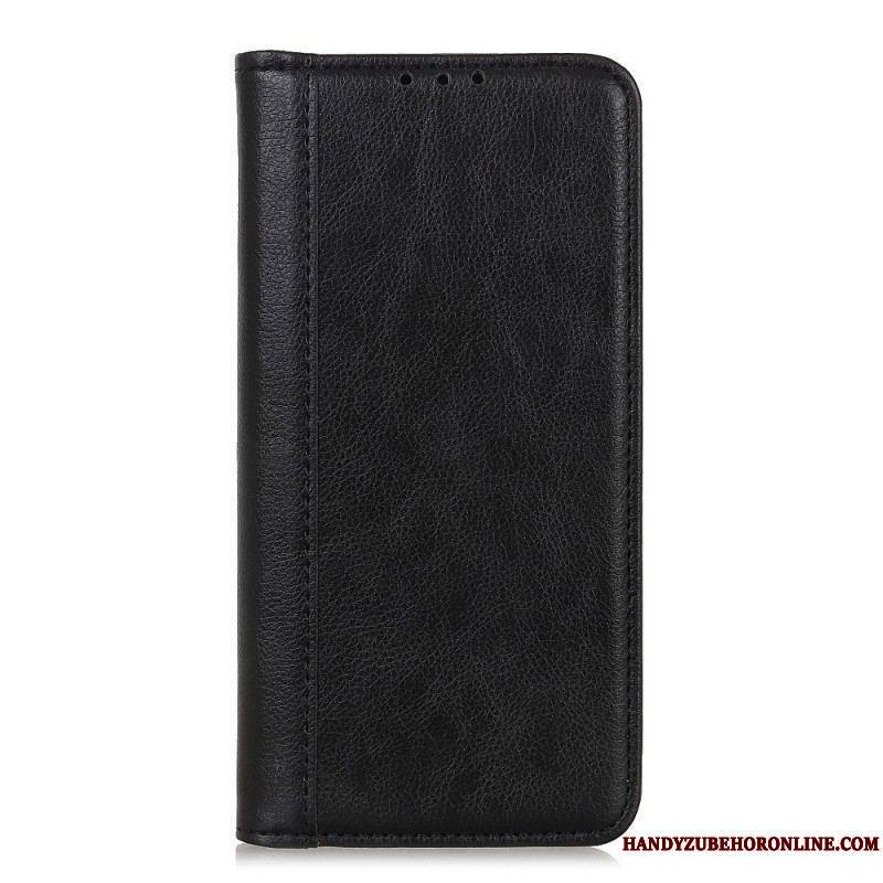 Flip Cover Xiaomi Redmi Note 12 Pro Plus Cuir Litchi Fendu