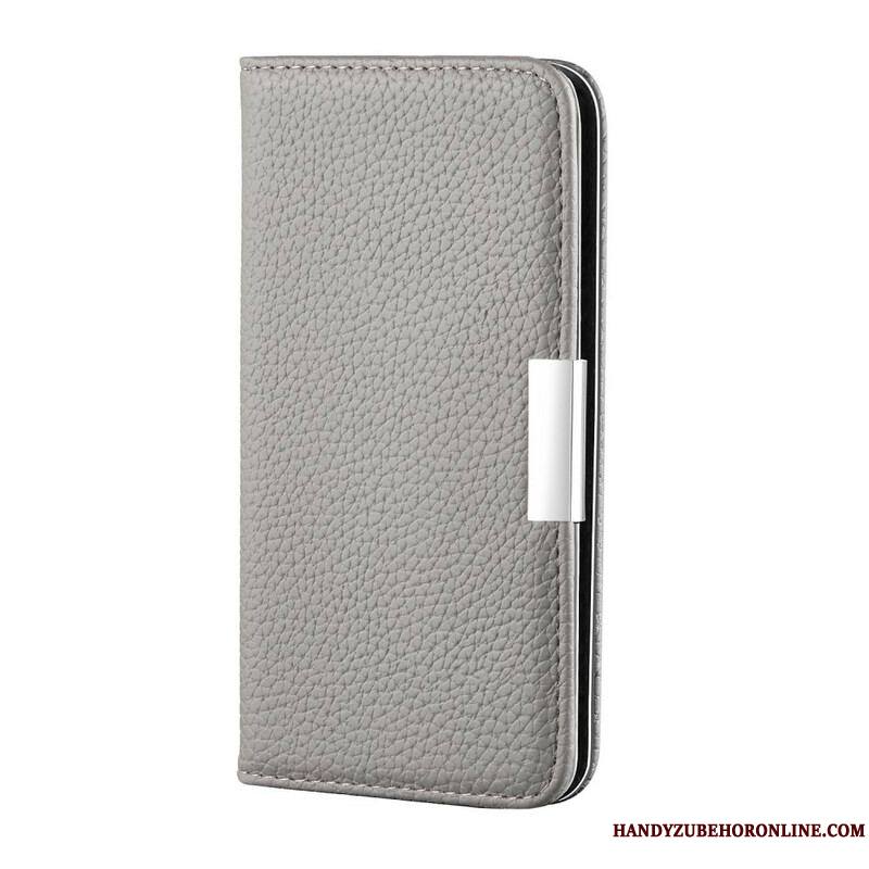 Flip Cover iPhone 13 Pro Max Simili Cuir Litchi Ultra Chic