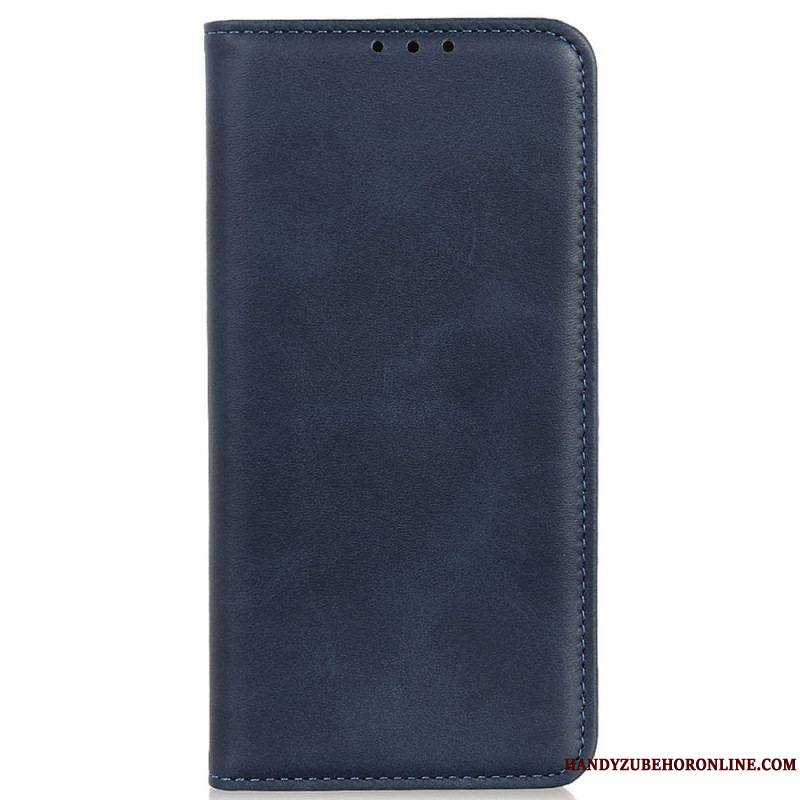 Flip Cover iPhone 14 Pro Cuir Fendu Classique