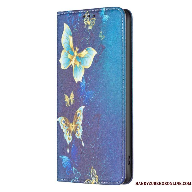 Flip Cover iPhone 14 Pro Papillons