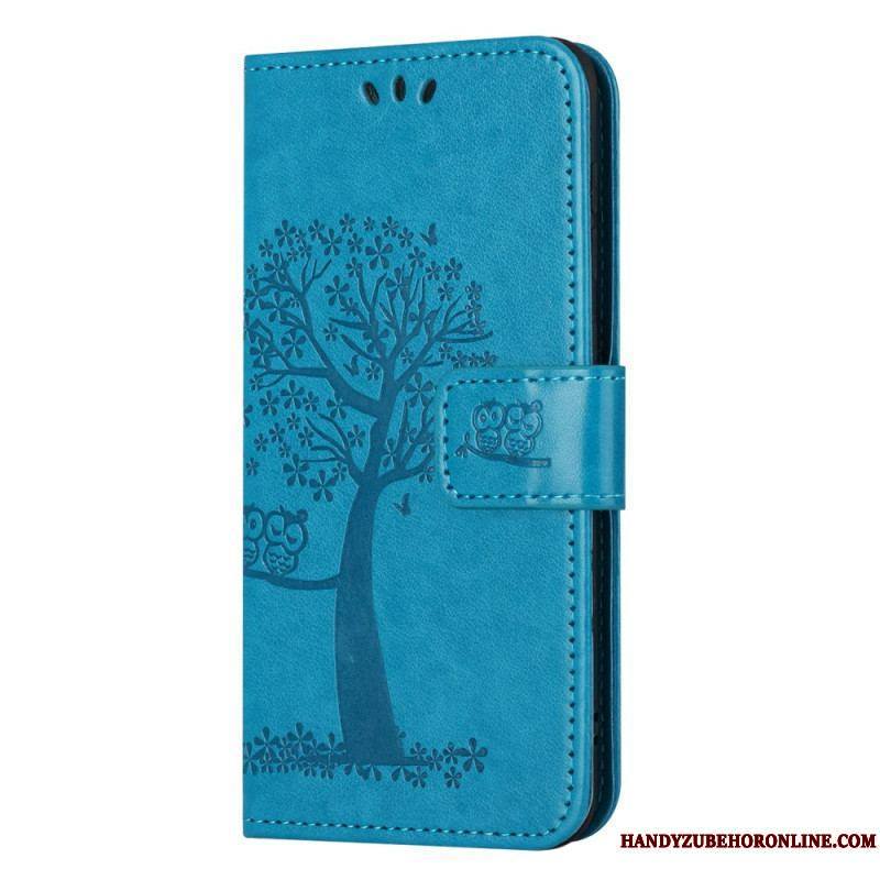 Housse Moto G73 5G Arbre aux Hiboux