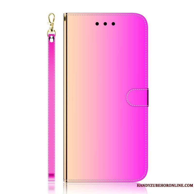 Housse Samsung Galaxy A13 5G / A04s Simili Cuir Couverture Miroir