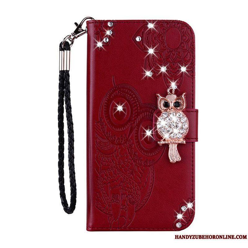 Housse Samsung Galaxy S20 FE Hibou Mandala et Breloque