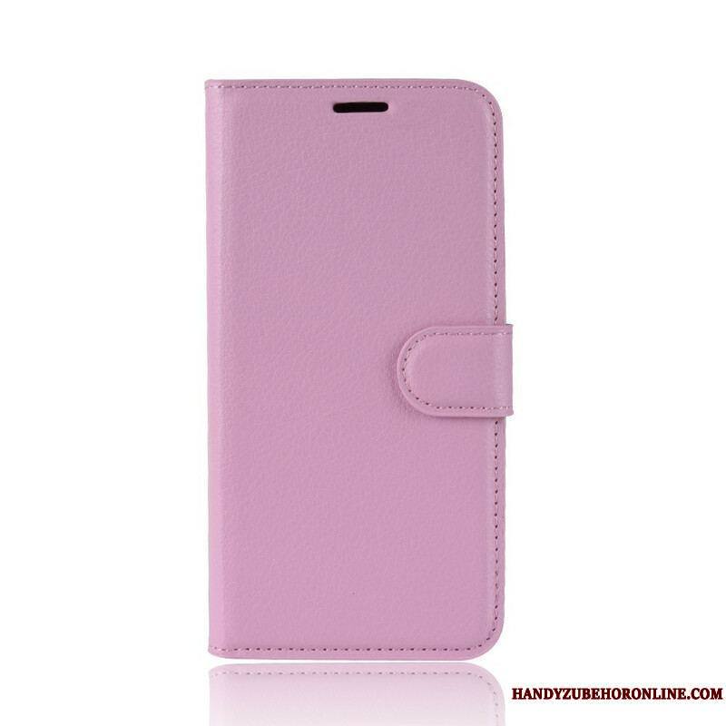 Housse Samsung Galaxy S20 FE Simili Cuir Litchi Classique