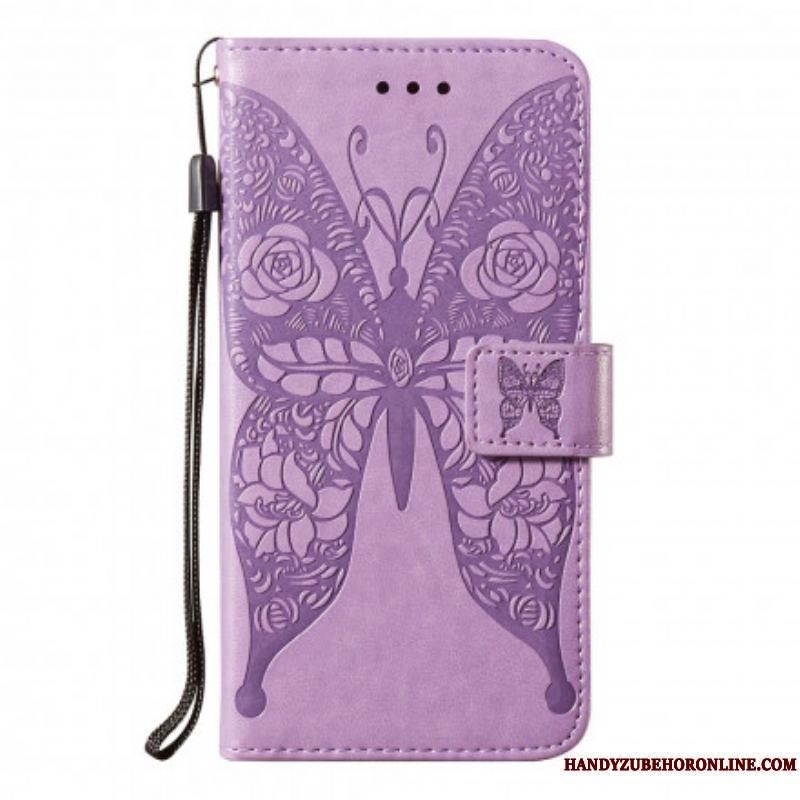 Housse Samsung Galaxy S21 Ultra 5G Papillons Motif en Fleurs