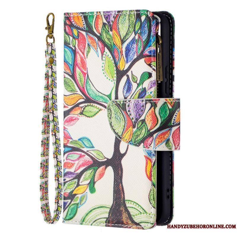 Housse Samsung Galaxy S22 5G Poche Zippée Arbre