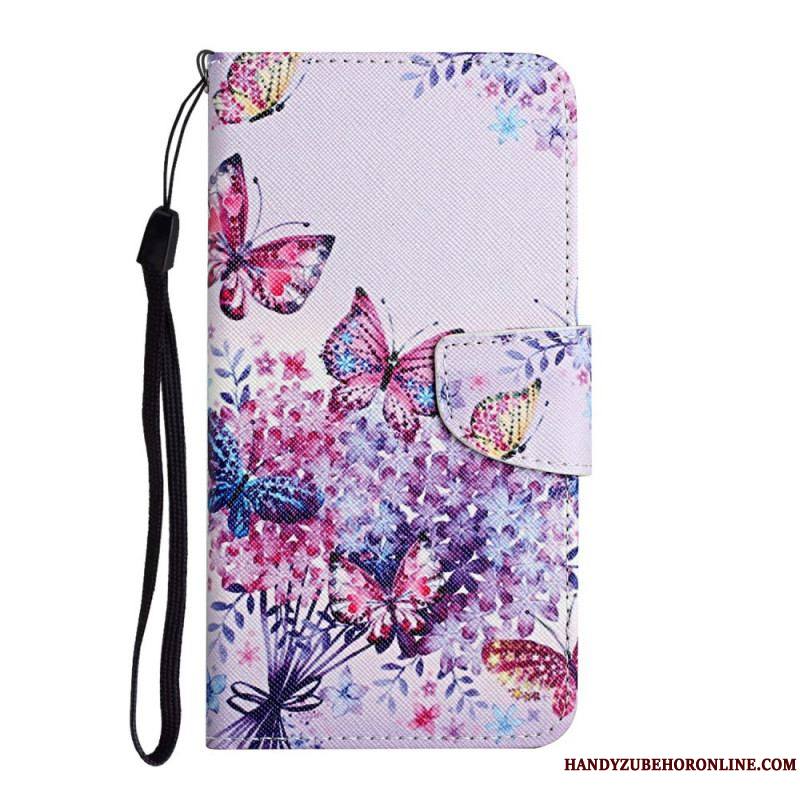 Housse Samsung Galaxy S22 Ultra 5G Bouquet de Fleurs et Papillons