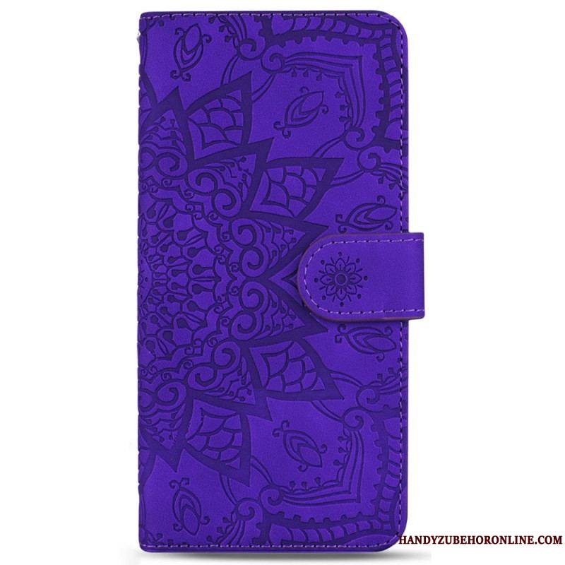 Housse Samsung Galaxy S23 5G Mandala Stylé à Lanière