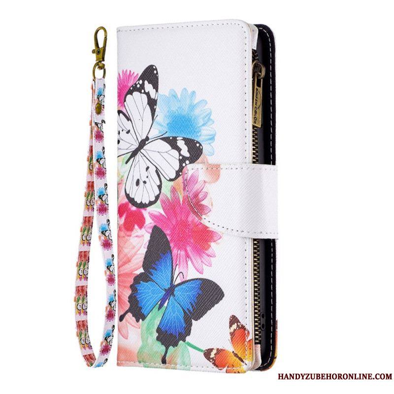 Housse Samsung Galaxy S23 5G Portefeuille Papillons