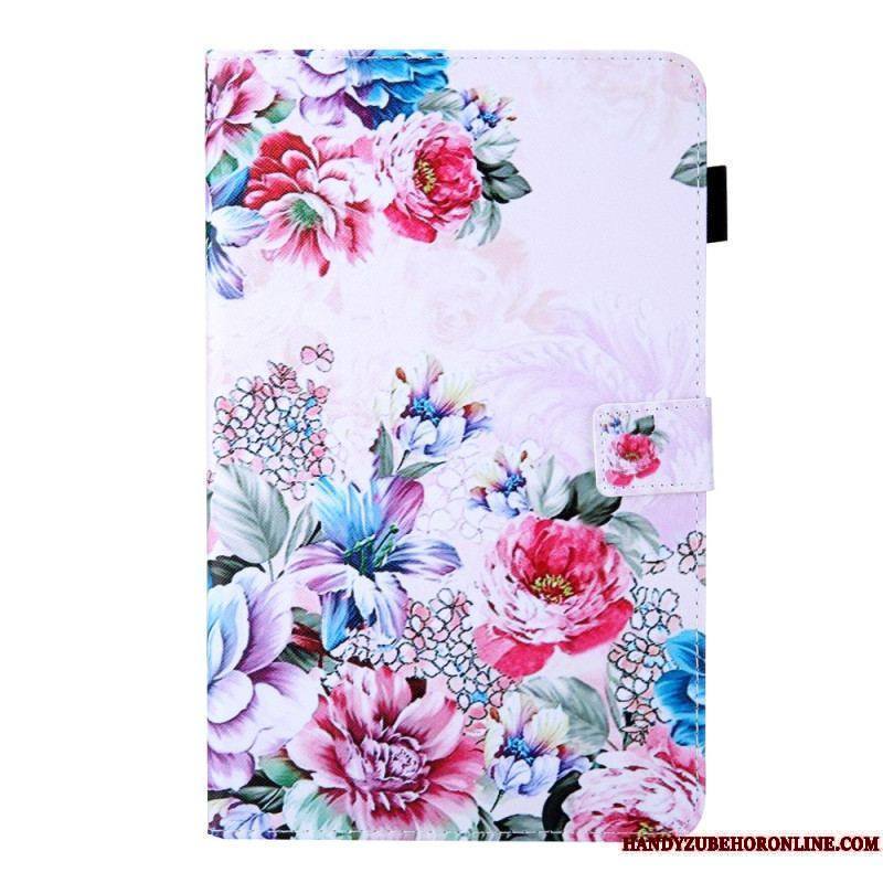 Housse Samsung Galaxy Tab A8 (2021) Design Fleurs