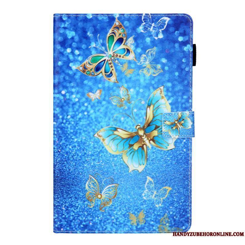 Housse Samsung Galaxy Tab A8 (2021) Papillons Colorés