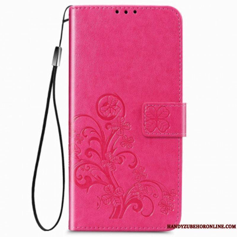 Housse Samsung Galaxy Z Fold 3 5G Fleurs Design avec Lanière