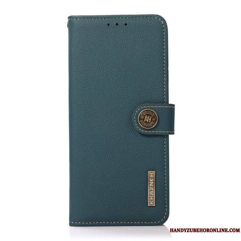 Housse Sony Xperia 1 IV Cuir Véritable KHAZNEH RFID