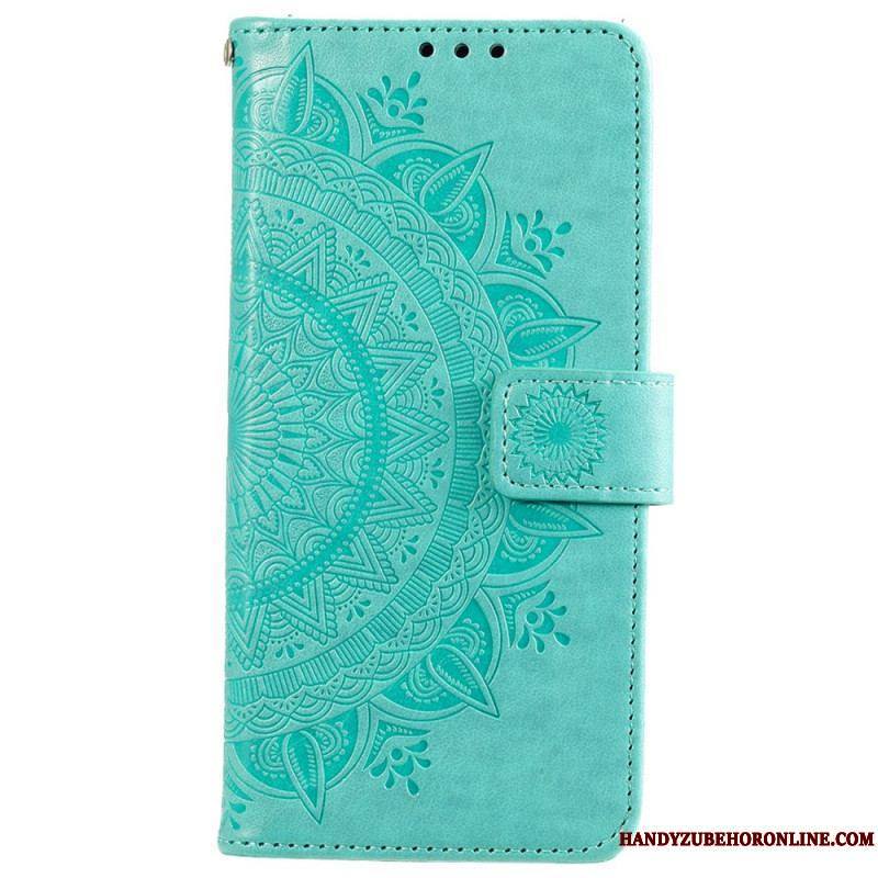 Housse Xiaomi 12 Pro Mandala Soleil à Lanière