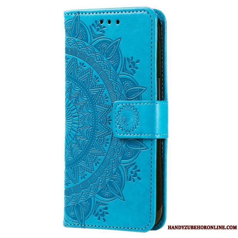 Housse Xiaomi Redmi Note 12 4G Mandala Soleil avec Lanière