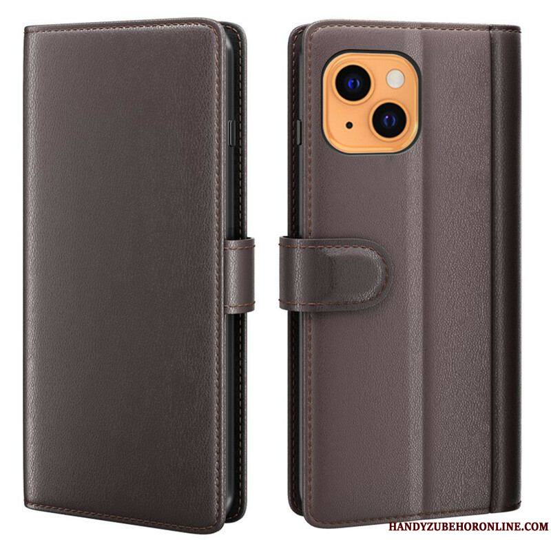 Housse iPhone 13 Mini Cuir Véritable