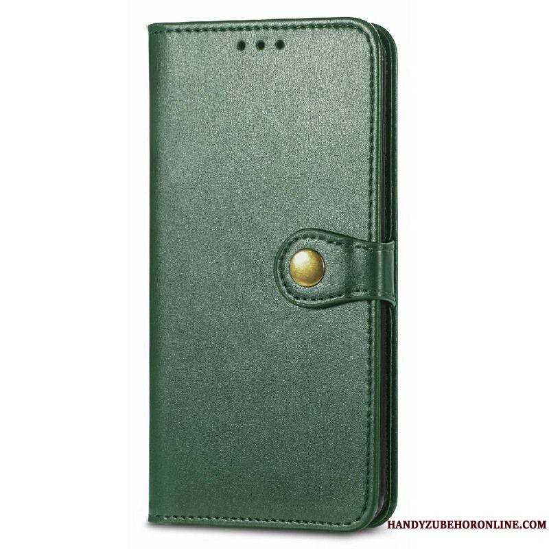 Housse iPhone 13 Mini Simili Cuir et Fermoir Vintage