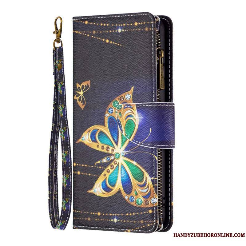 Housse iPhone 14 Pro Portefeuille Papillons