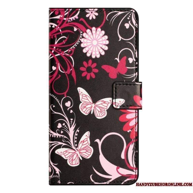 Housse iPhone 15 Plus Beaux Papillons