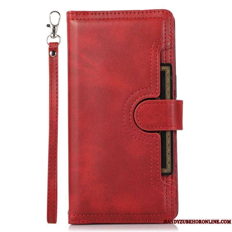 Housse iPhone 15 Plus Multi-Cartes et Pochette Frontale