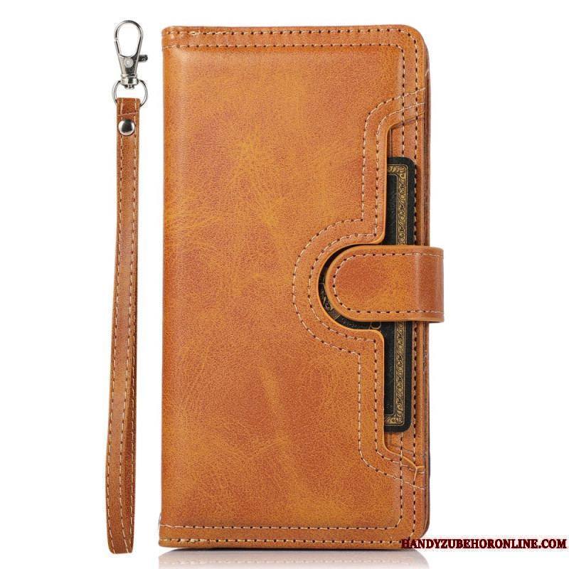 Housse iPhone 15 Plus Multi-Cartes et Pochette Frontale