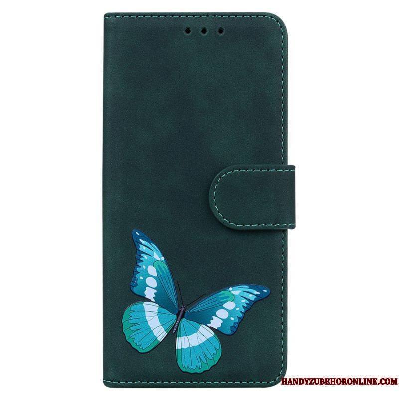 Housse iPhone 15 Plus Simili Cuir Papillon