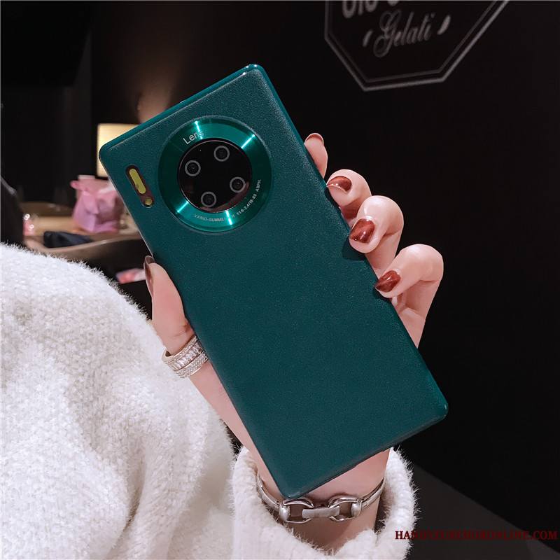 Huawei Mate 30 Coque Bleu Cuir Noir Incassable Créatif Tout Compris Violet