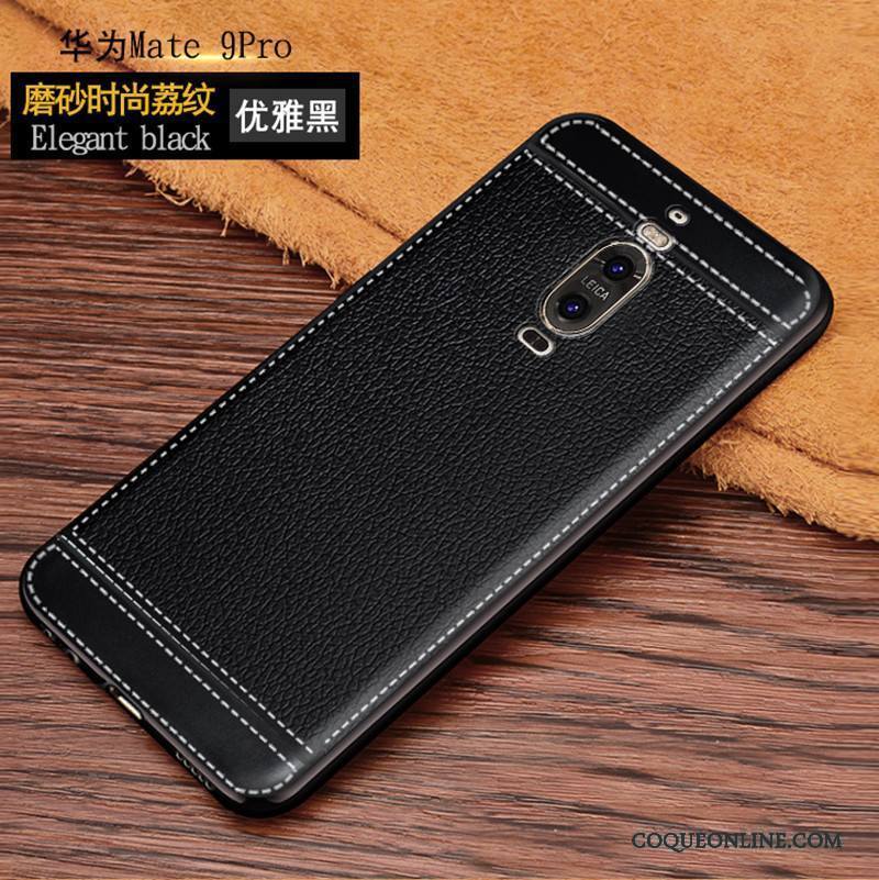 Huawei Mate 9 Pro Bleu Coque De Téléphone Silicone Fluide Doux Étui En Cuir