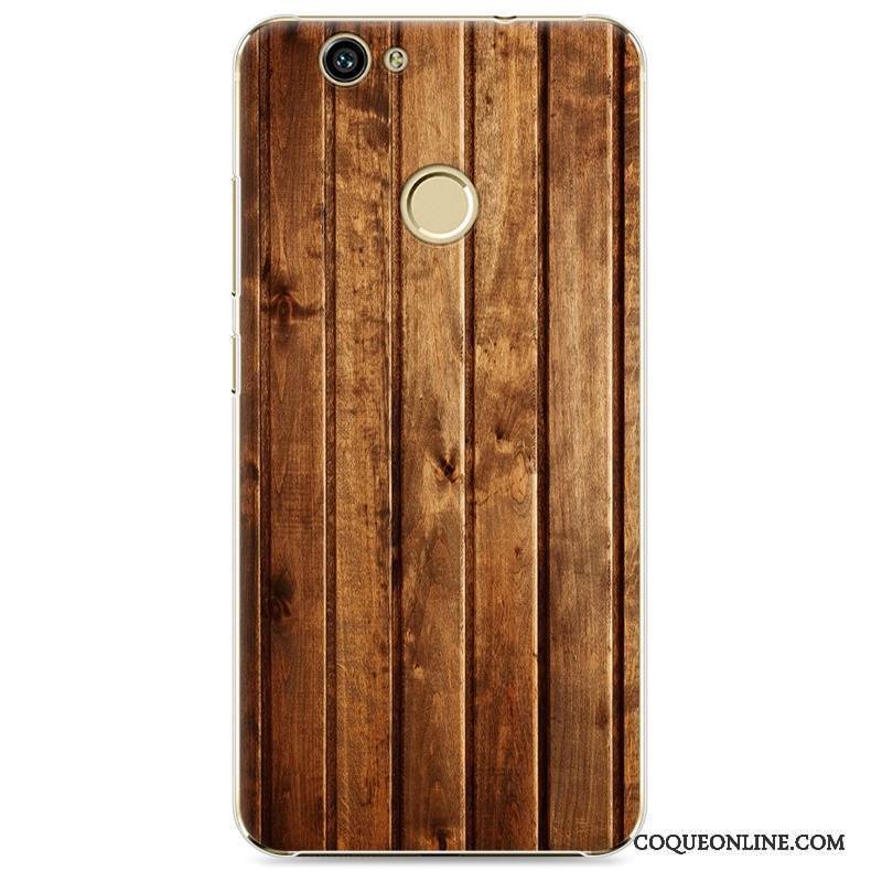 Huawei Nova Coque Grain De Bois Difficile De Téléphone Étui Protection Transparent