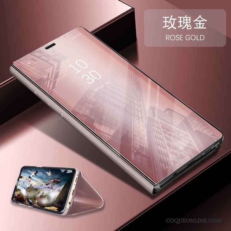 Huawei P10 Argent Étui En Cuir Incassable Housse Tout Compris Coque De Téléphone Miroir