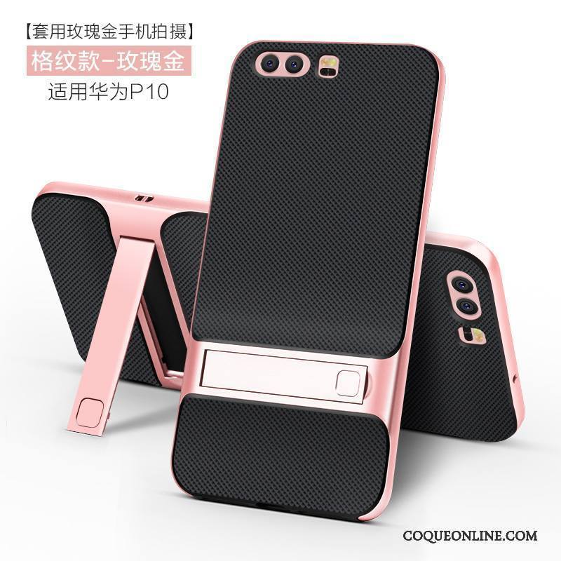 Huawei P10 Coque Personnalité Fluide Doux Silicone Étui Tendance Incassable Rose