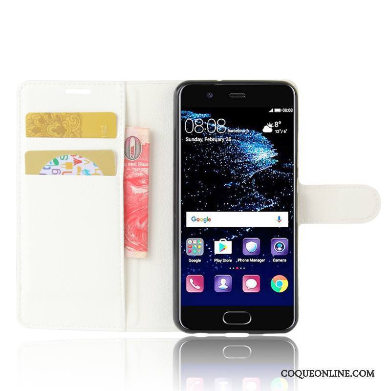 Huawei P10 Coque Portefeuille Housse Carte Téléphone Portable Protection Étui En Cuir Incassable