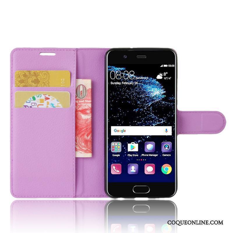 Huawei P10 Coque Portefeuille Housse Carte Téléphone Portable Protection Étui En Cuir Incassable