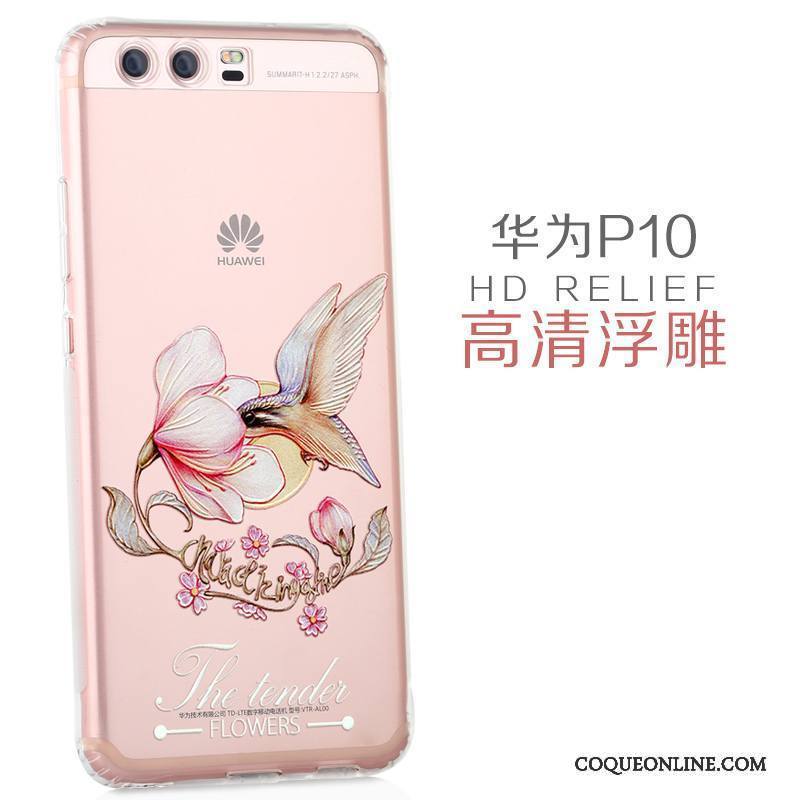 Huawei P10 Coque Transparent Protection Créatif Très Mince Dessin Animé Personnalité Étui