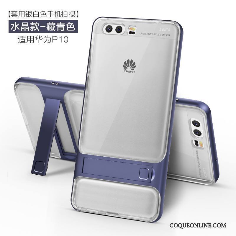 Huawei P10 Incassable Étui Tendance Fluide Doux Bleu Coque De Téléphone Protection