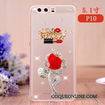 Huawei P10 Personnalité Téléphone Portable Rose Incassable Coque De Téléphone Étui Protection