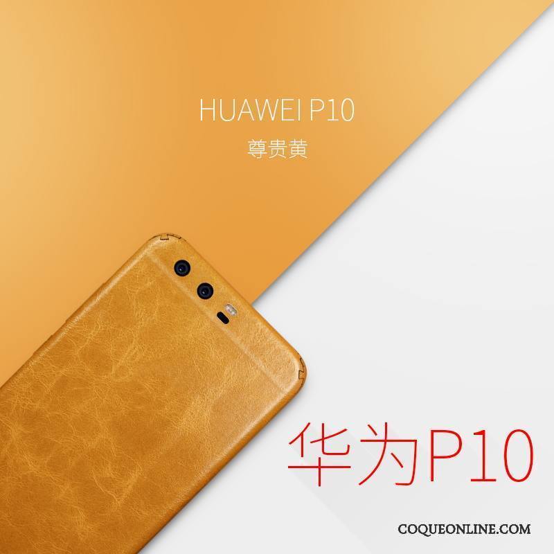 Huawei P10 Rouge Très Mince Coque De Téléphone Étui En Cuir Membrane Protection