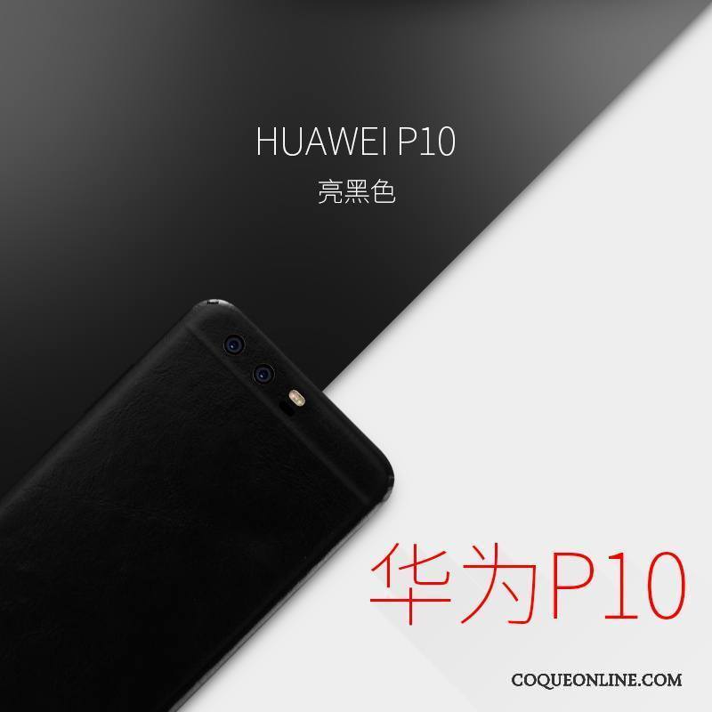 Huawei P10 Rouge Très Mince Coque De Téléphone Étui En Cuir Membrane Protection