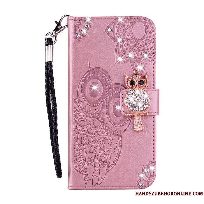 Huawei P30 Pro Coque De Téléphone Ornements Suspendus Incassable Strass Protection Étui En Cuir Chat