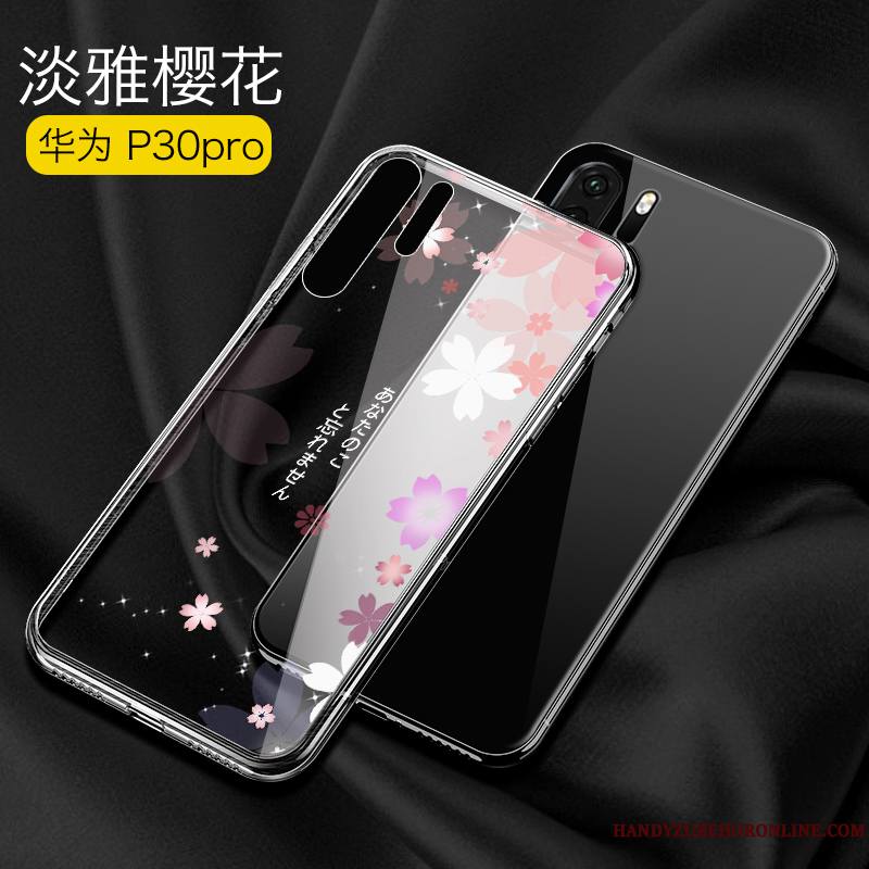 Huawei P30 Pro Luxe Personnalité Très Mince Coque De Téléphone Simple Transparent Nouveau