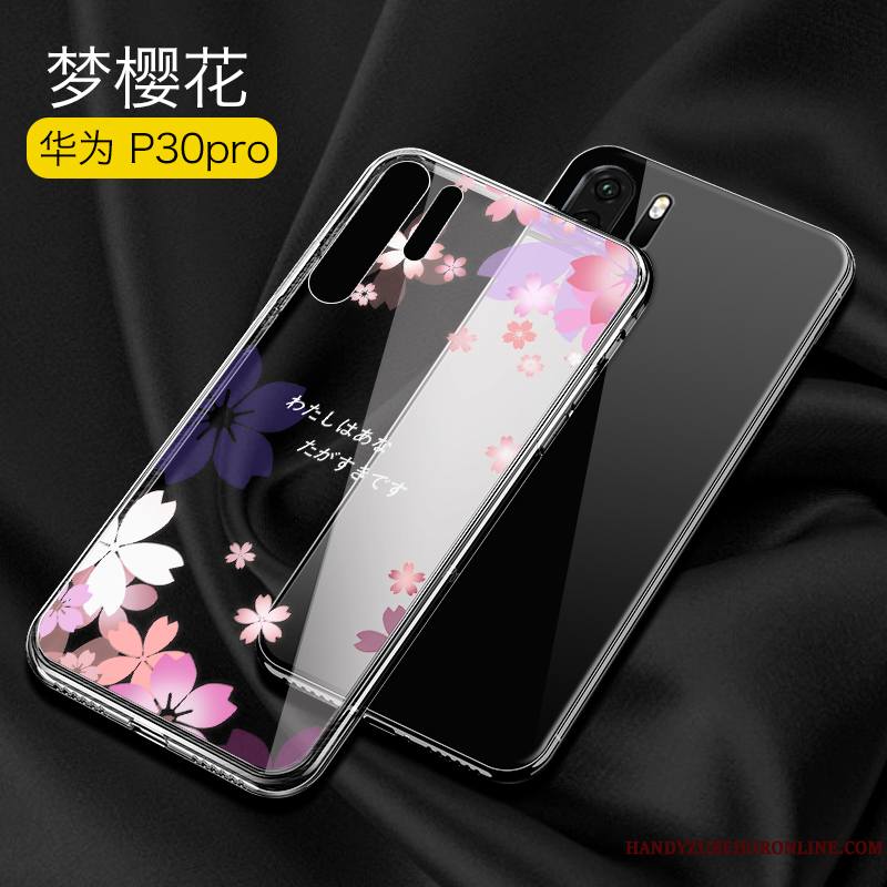 Huawei P30 Pro Luxe Personnalité Très Mince Coque De Téléphone Simple Transparent Nouveau