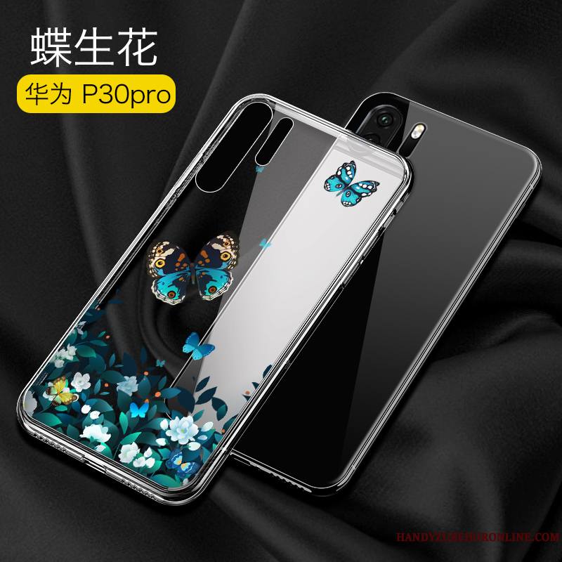 Huawei P30 Pro Luxe Personnalité Très Mince Coque De Téléphone Simple Transparent Nouveau