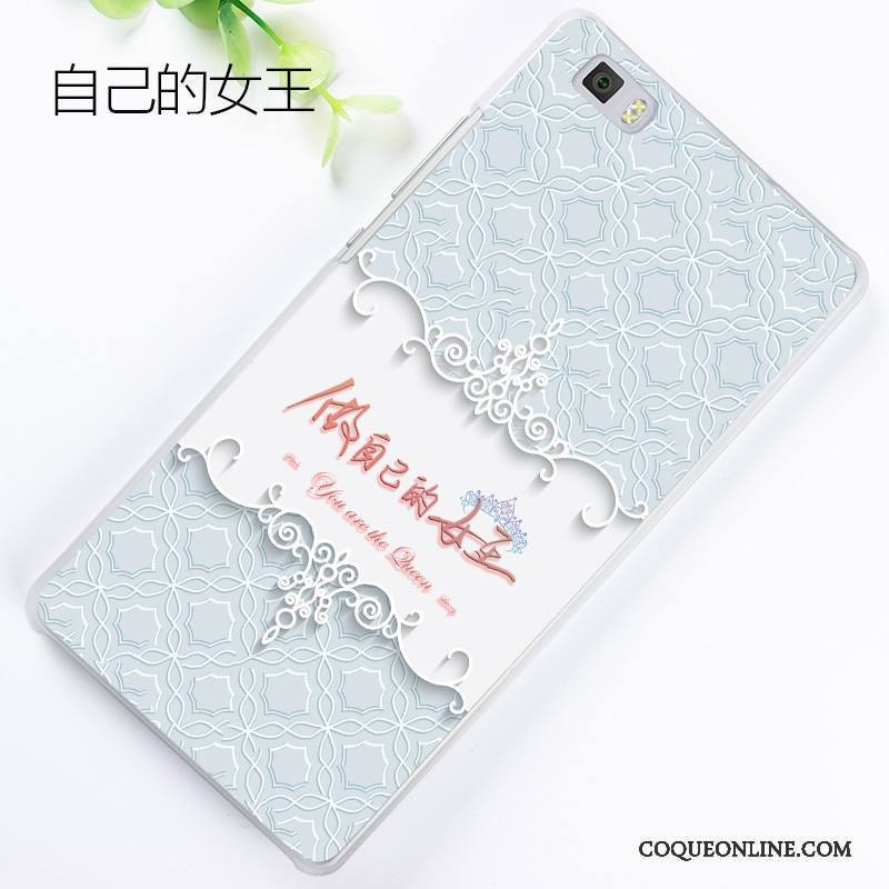 Huawei P8 Lite Peinture Gaufrage Jeunesse Coque De Téléphone Gris Étui Protection