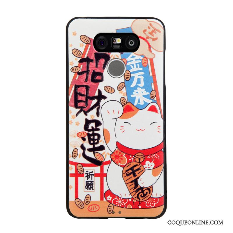 Lg G6 Gaufrage Protection Coque De Téléphone Dessin Animé Fluide Doux Tendance Business