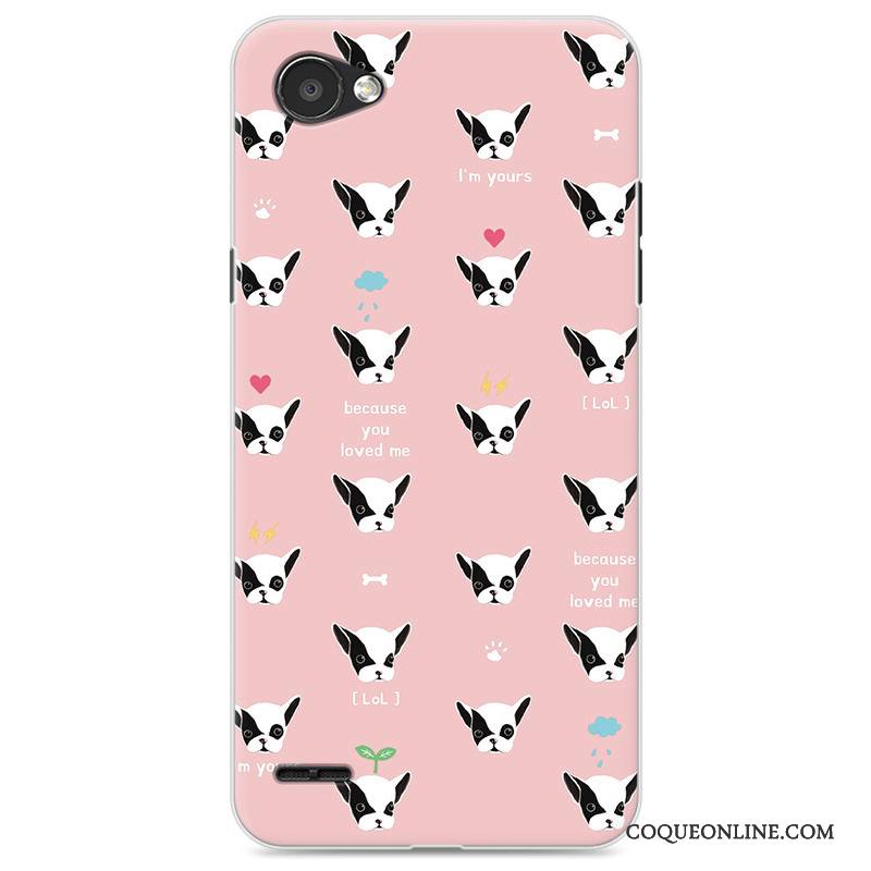 Lg Q6 Coque De Téléphone Tout Compris Protection Incassable Dessin Animé Étui Fluide Doux