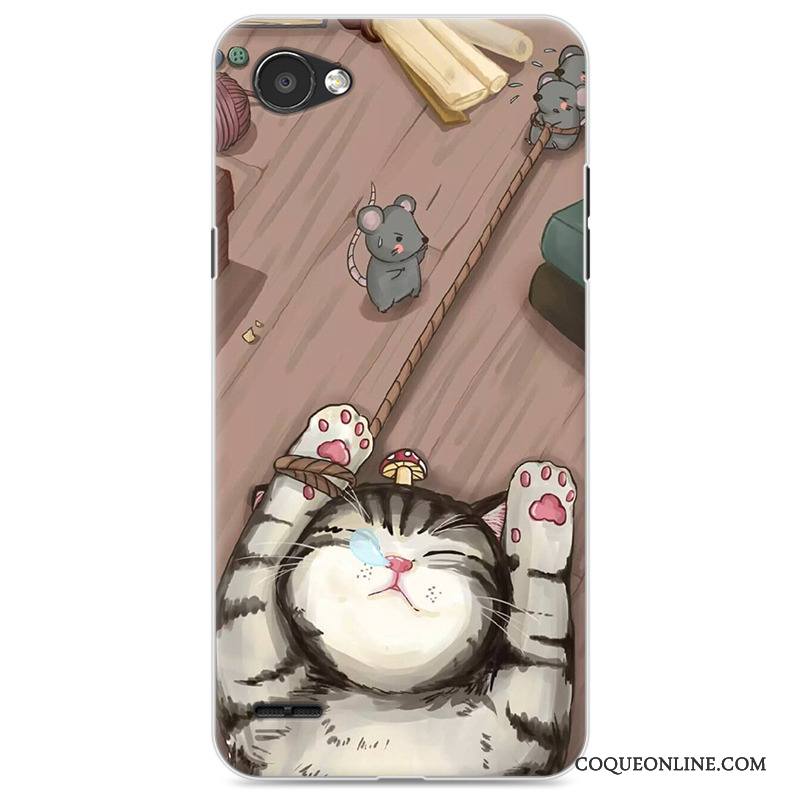 Lg Q6 Coque De Téléphone Tout Compris Protection Incassable Dessin Animé Étui Fluide Doux