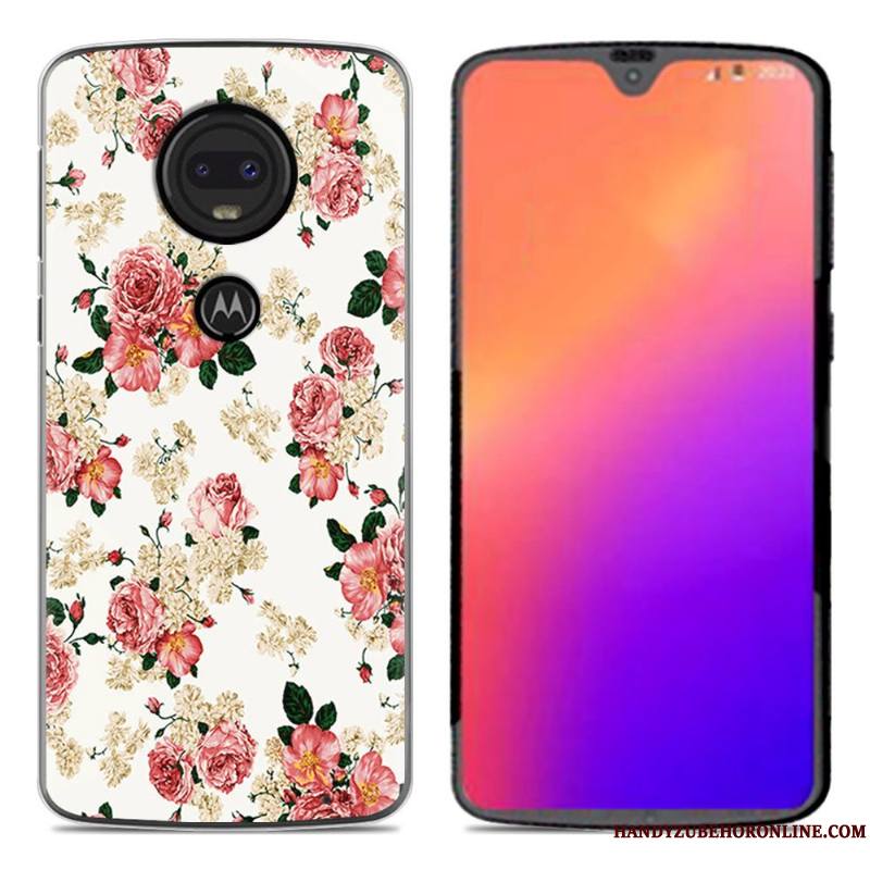 Moto G7 Coque En Silicone De Téléphone Nouveau Dessin Animé Personnalité Créatif Fluide Doux