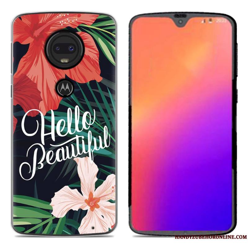 Moto G7 Coque En Silicone De Téléphone Nouveau Dessin Animé Personnalité Créatif Fluide Doux