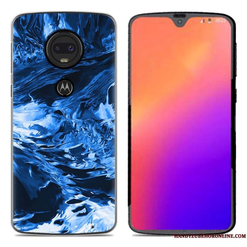 Moto G7 Coque En Silicone De Téléphone Nouveau Dessin Animé Personnalité Créatif Fluide Doux