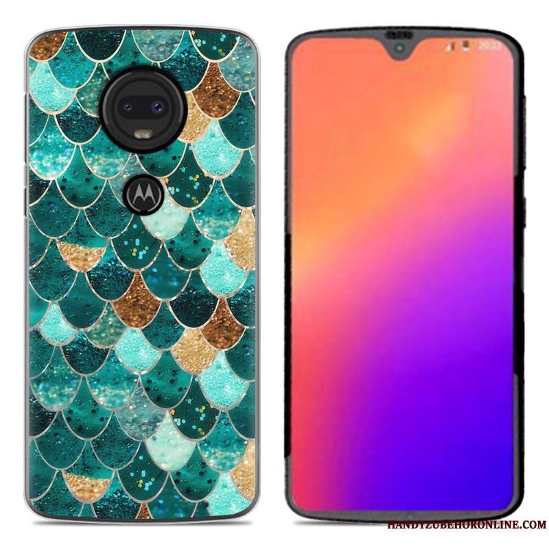 Moto G7 Coque En Silicone De Téléphone Nouveau Dessin Animé Personnalité Créatif Fluide Doux